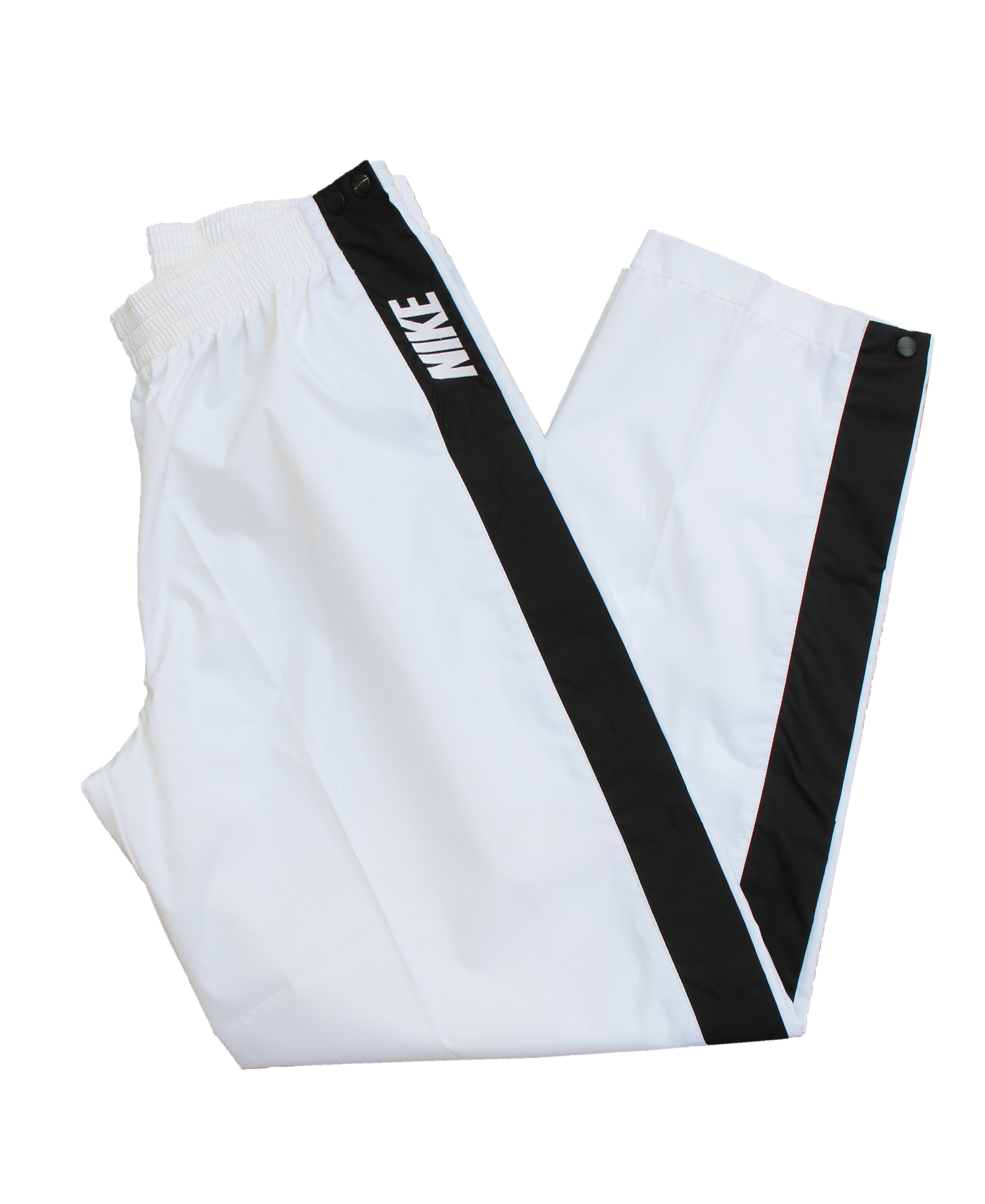 Vintage Nike Breakaway White / Black Windbreaker Pants (Size XL) — Roots
